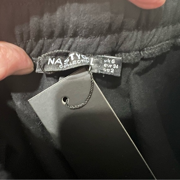 NASTY GAL NWT Wide Leg Shirred Jogger - Picture 7 of 8